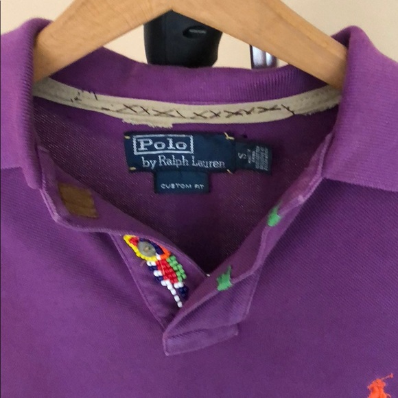 Tribal authentic raulph lauren polo shirt custom S - Picture 2 of 6